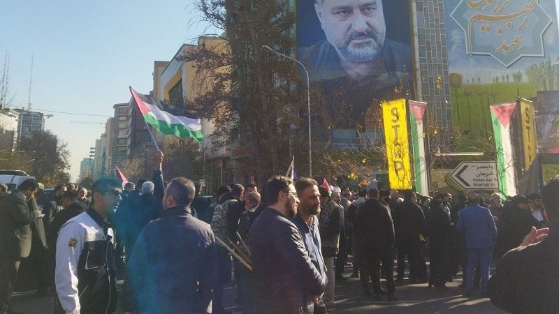 Народный митинг на площади Палестины против сионистского режима