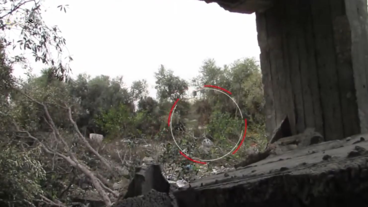 Scenes targeting enemy incursions in Sheikh Zayed area in northern Gaza with “Yassin 105” shells