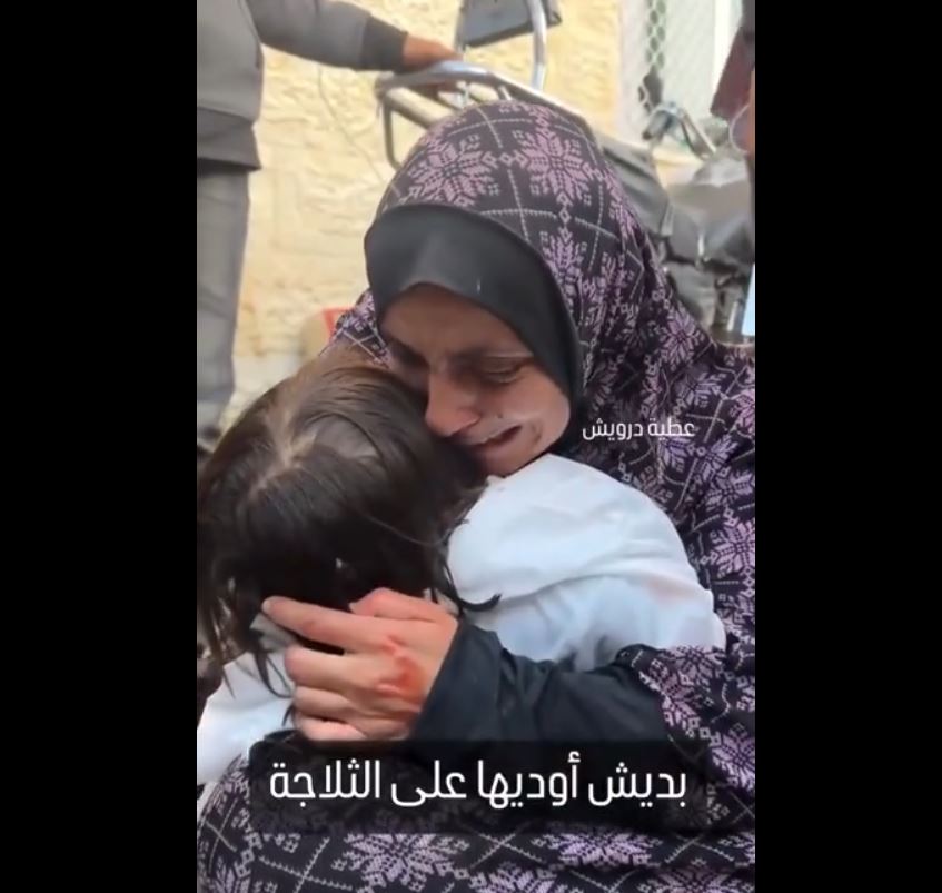 Video: Palestinian mother bids farewell to her daughter killed in Israeli bombardment