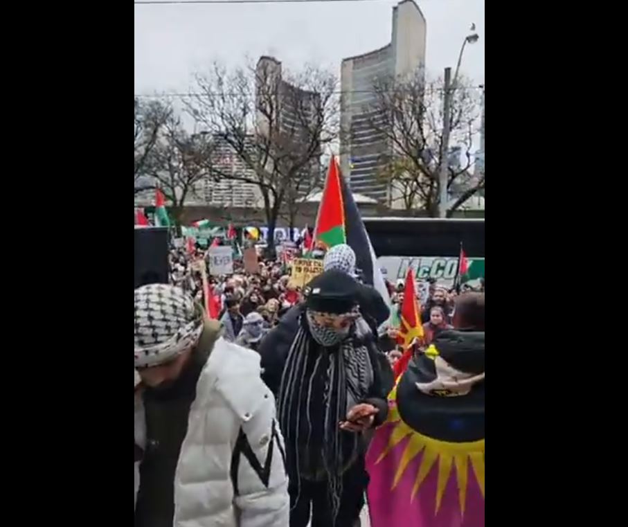 Video: Solidarity with Palestine in Toronto, Canada 