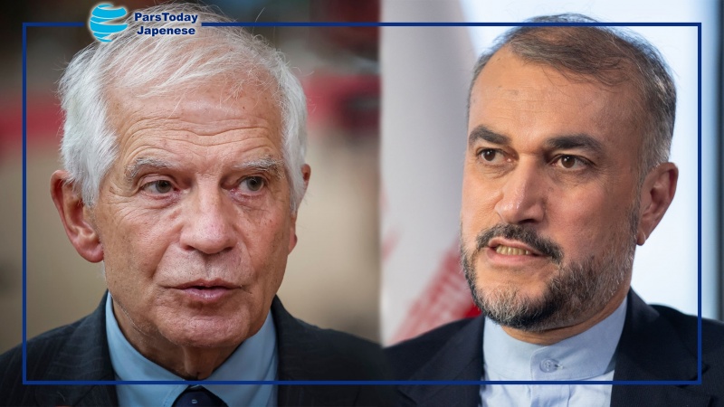 イラン外相が、イスラエルのガザ攻撃停止の必要性を強調　ボレルEU上級代表との電話会談で