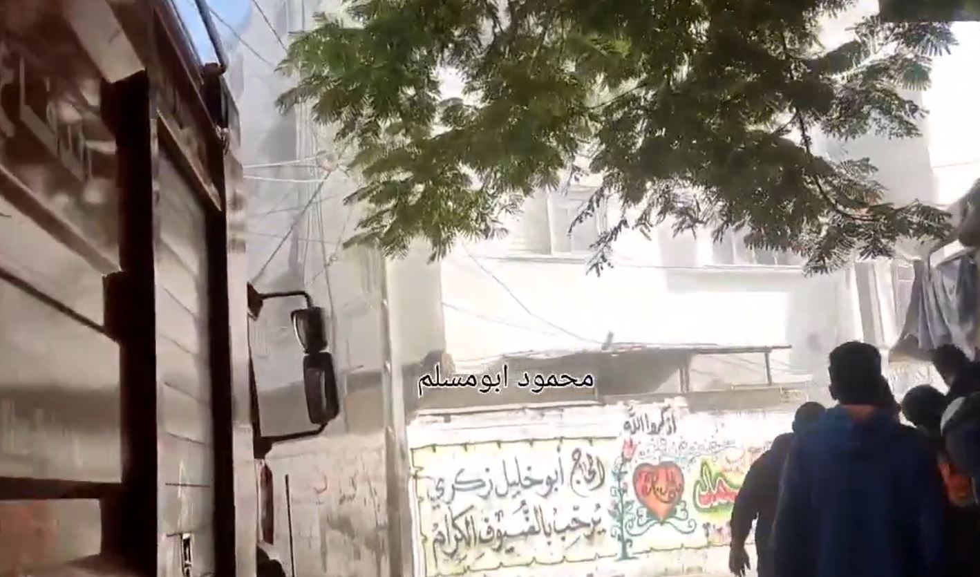 Video: Israeli occupation forces targeted civil defense crews while working in Al-Maghazi camp