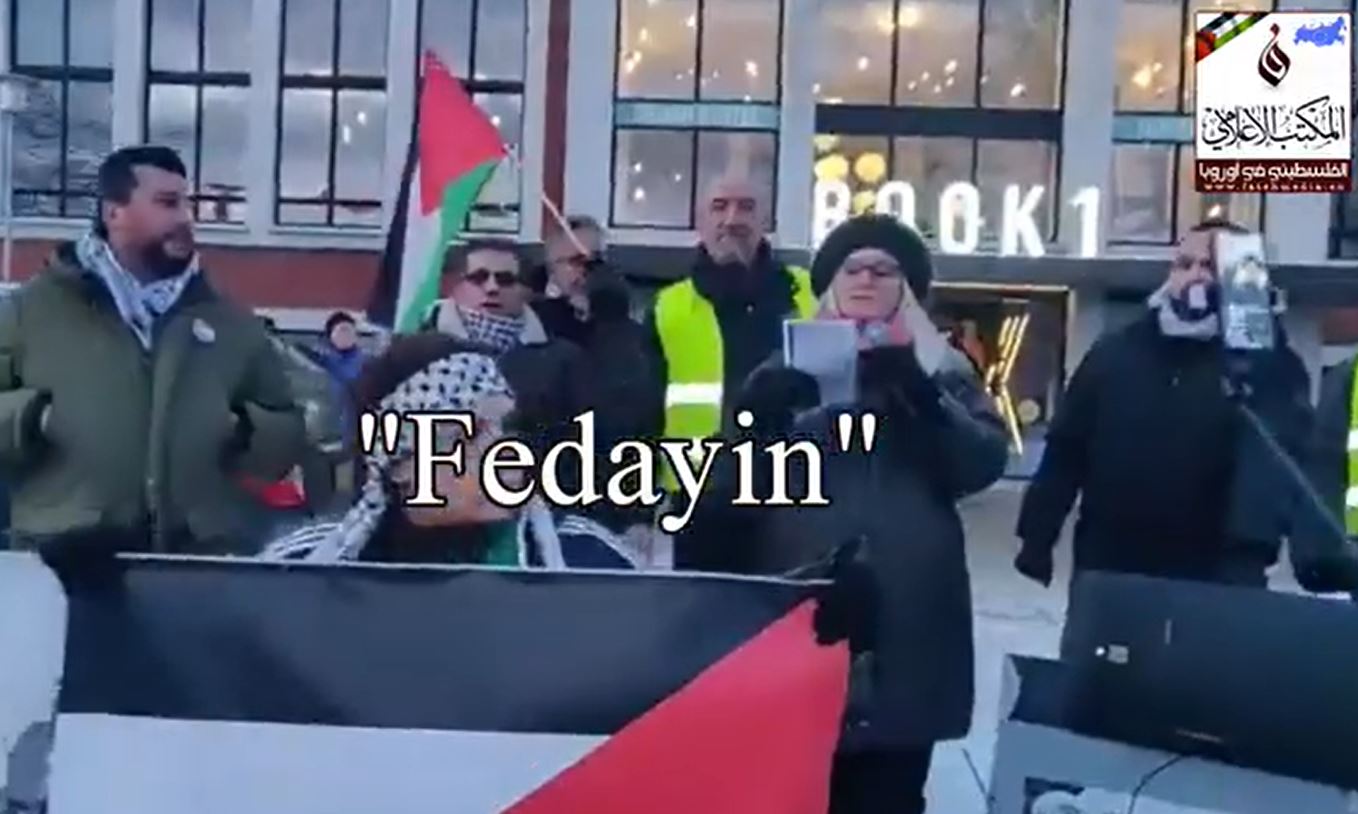 Video: Palestinian national anthem 'Fedayeen' in Danish