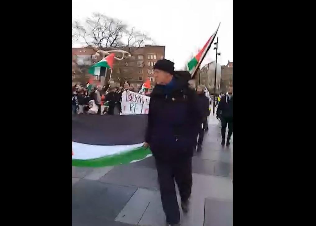 Video: Massive march in support of Palestine in Aarhus, Denmark