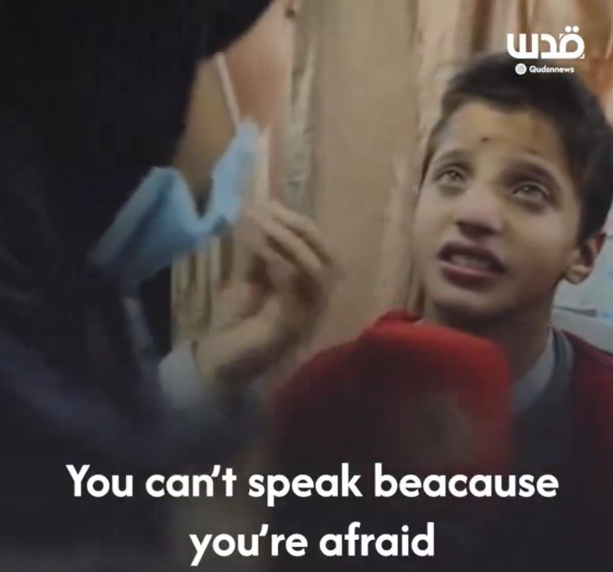 Video: Al Alam TV correspondent stopped reporting to help terrified child at hospital