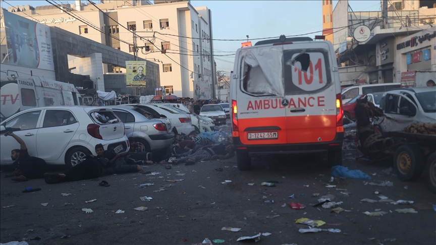 Israeli army opens fire on 2 ambulances in Gaza Strip