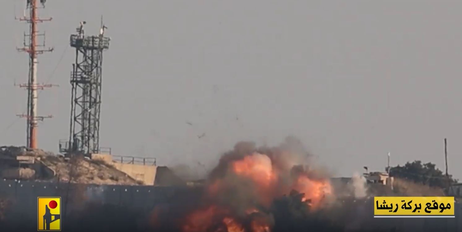 Video: Hezbollah targets number of sites belonging to Israeli enemy on Palestinian border