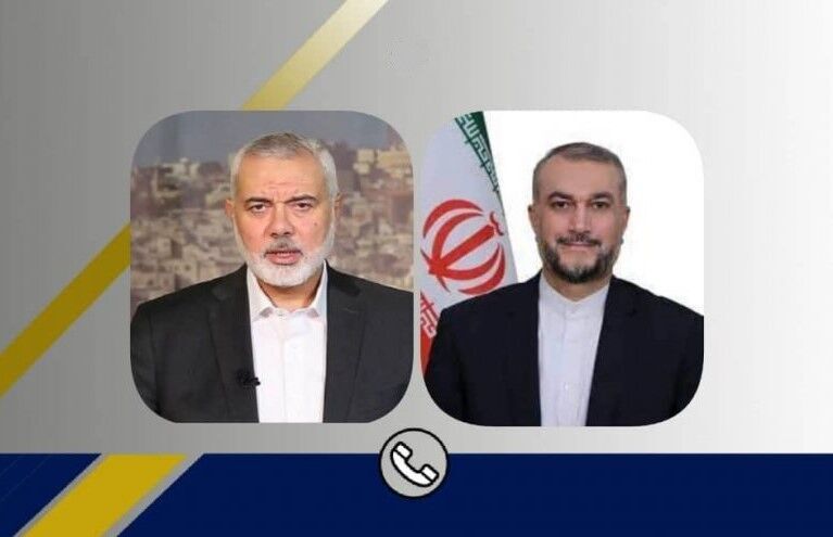 Iran FM, Hamas head talk about Palestine