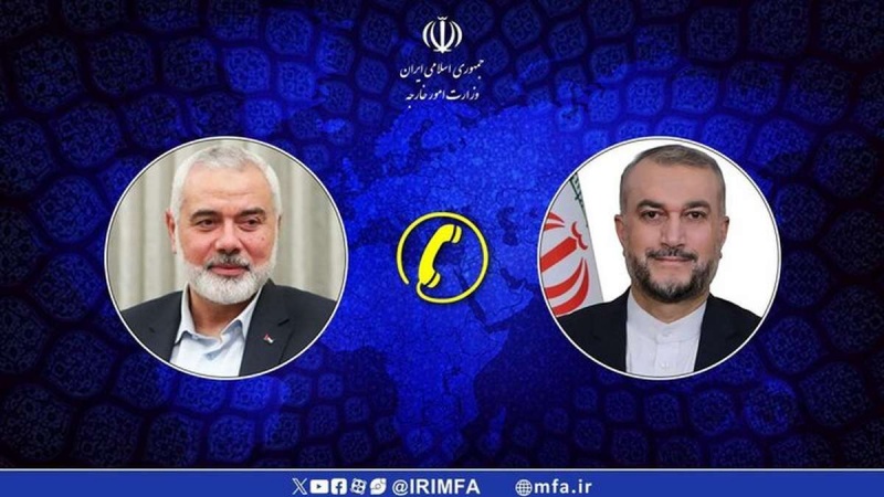 イラン外相とハマス政治局長が電話会談
