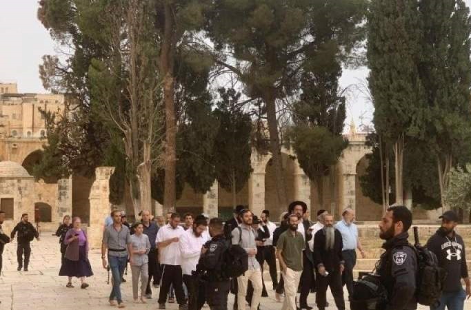 عشرات المستوطنين يدنسون المسجد الأقصى