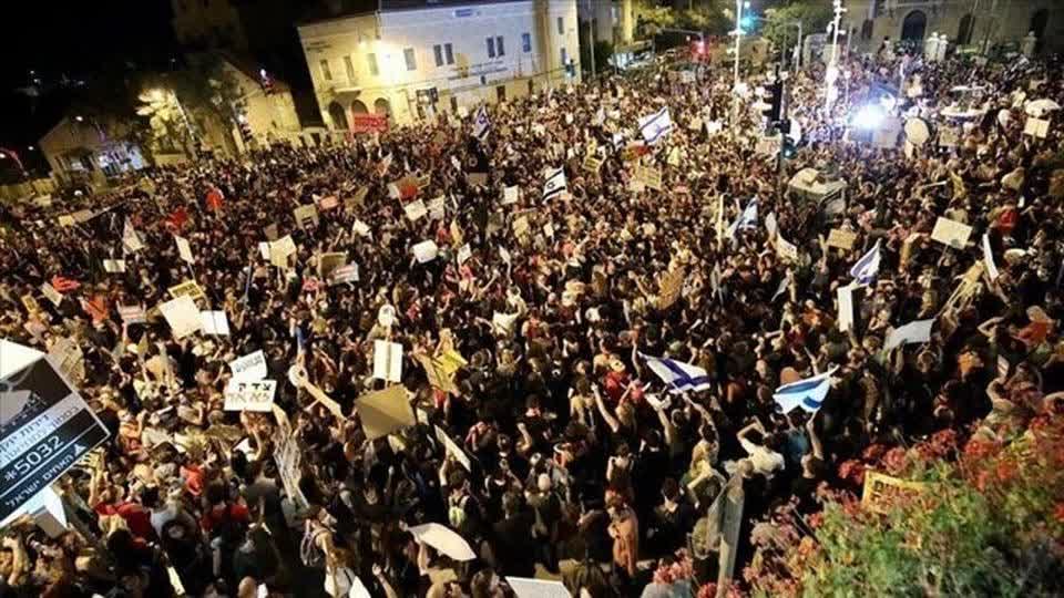 Isra'ila: Zanga-zangar dubban Isra'ilawa tayin adawa da gwamnatin Netanyahu 