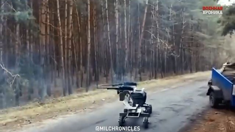 Pasukan Rusia Gunakan Robot Militer di Ukraina Pasukan Rusia Gunakan Robot Militer di Ukraina