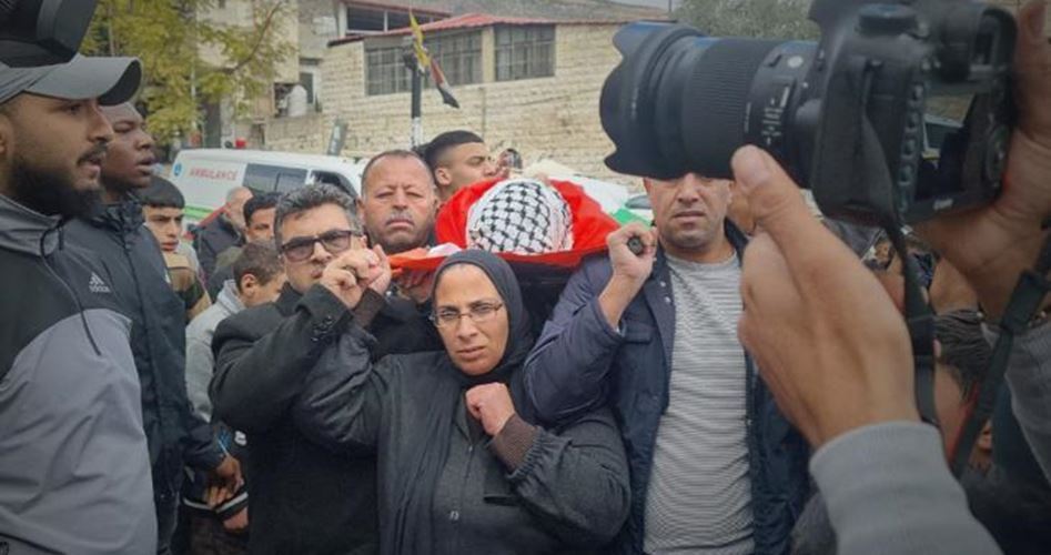 Hundreds attend funeral of Palestinian martyr Muntaser ash-Sawa in Nablus