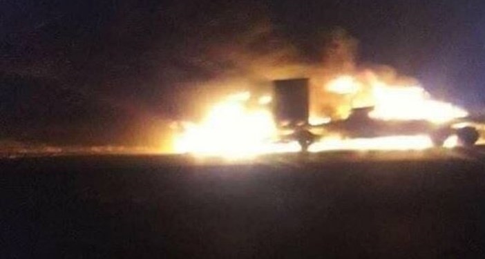 رتل لقوات الاحتلال الاميركي يتعرض لهجوم في الديوانية جنوب العراق