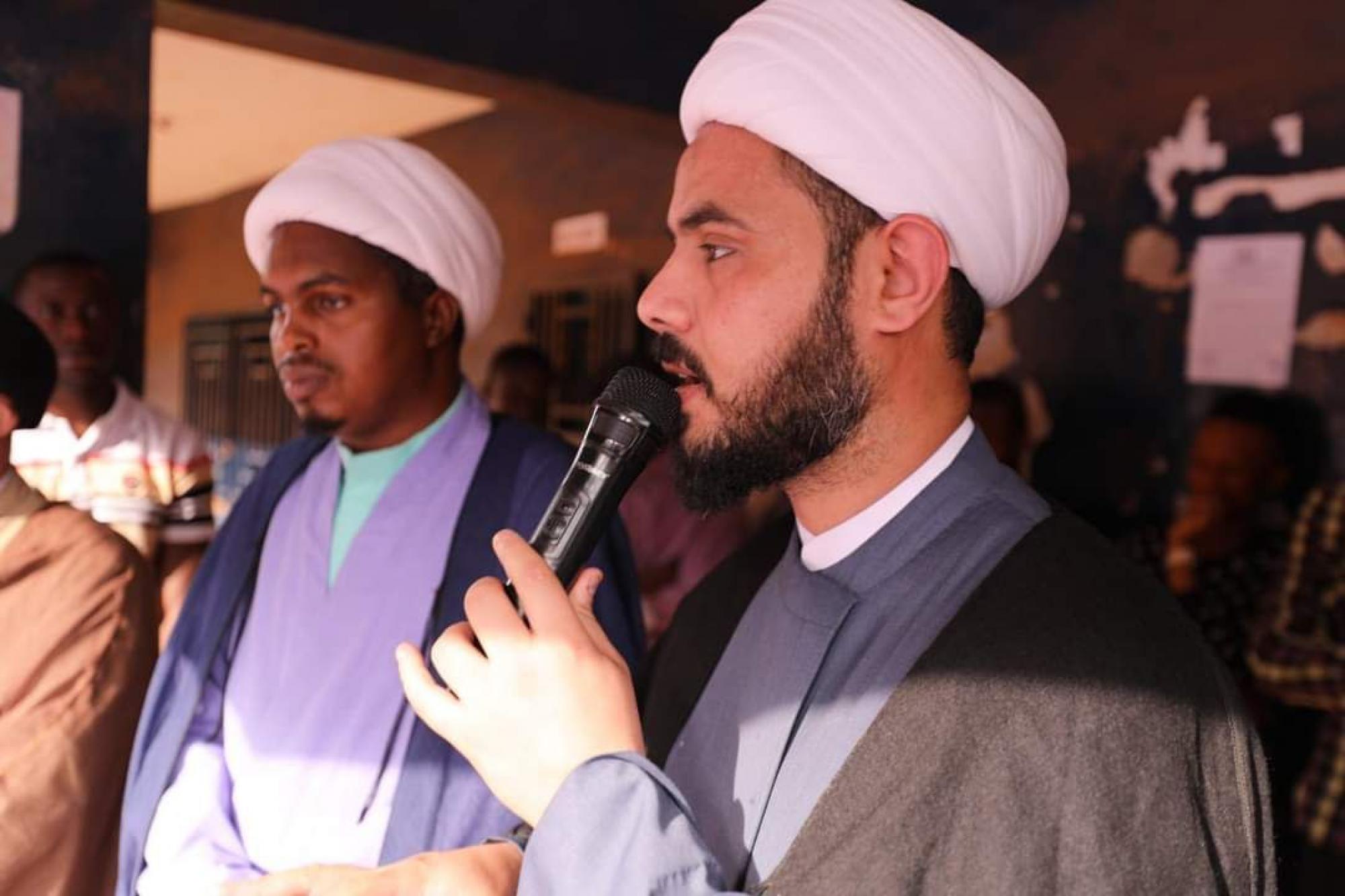 Banner of Aba al-Fadl al-Abbas hangs over sky of capital of Sierra Leone