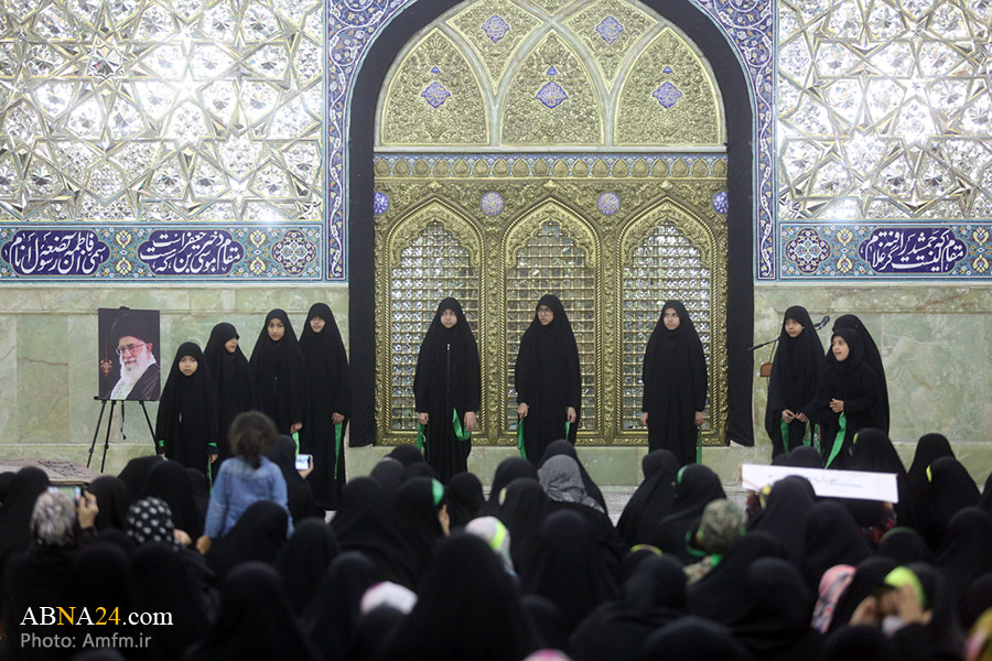 تقرير مصور / تجمع كبير "بنات سليماني" في حرم السيدة المعصومة (ع) بقم المقدسة