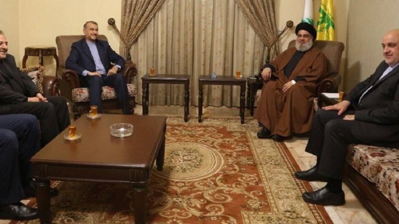 Irans Außenminister trifft sich mit libanesischem Hisbollah-Chef