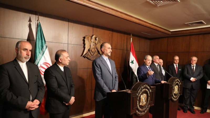 Syrischer Außenminister: Zusammenarbeit zwischen Teheran und Damaskus gegen westliche Sanktionen wird ausgeweitet