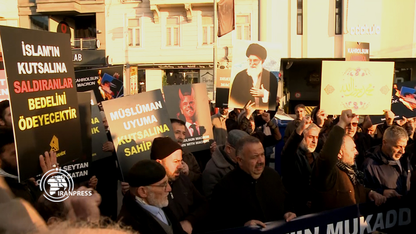 Turkish Muslims in Istanbul protest over Charlie Hebdo insults