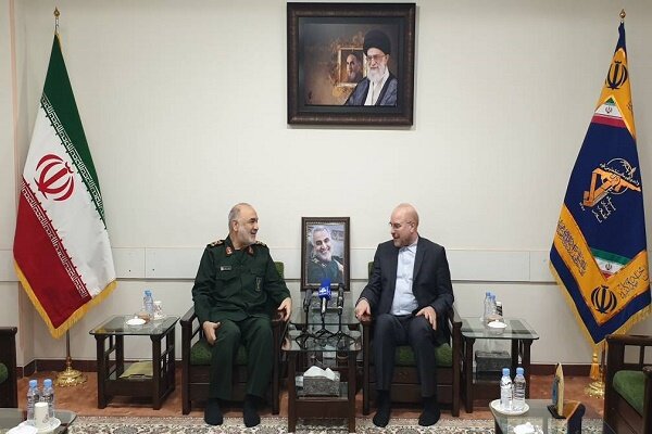 Iran's Parliament speaker meets IRGC chief after EU hostile move