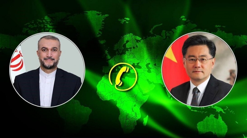 阿米尔·阿卜杜拉希杨与中国新任外长进行磋商