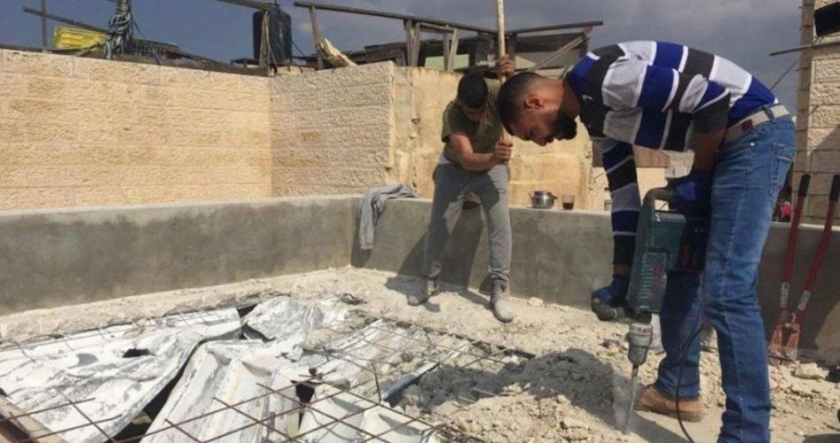 Palestinian man forced to self-demolish his own house