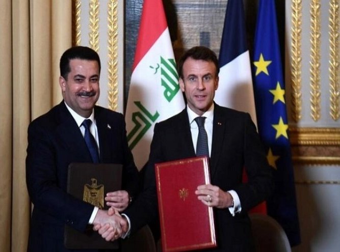 العراق وفرنسا يوقعان 'اتفاقية شراكة استراتيجية" لتعزيز التعاون بين البلدين
