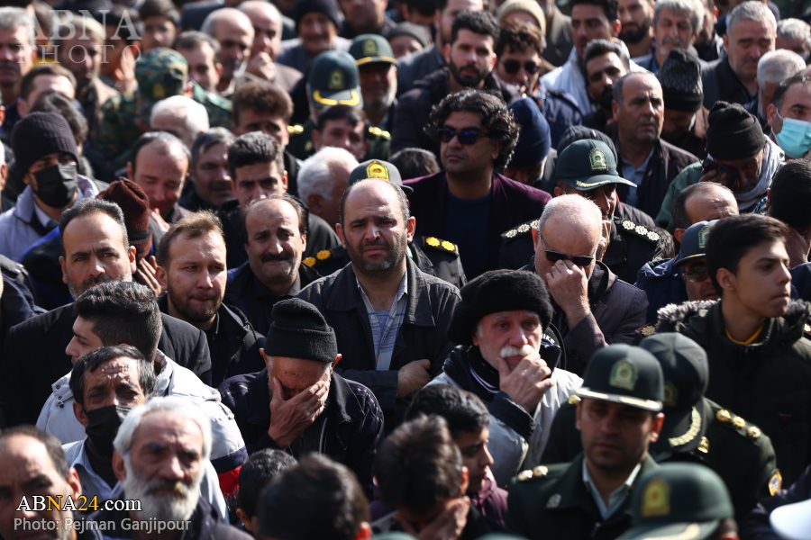 Фоторепортаж/ Церемония похорон защитника безопасности Мохтара Момени в Хомейни шахре, Исфаган