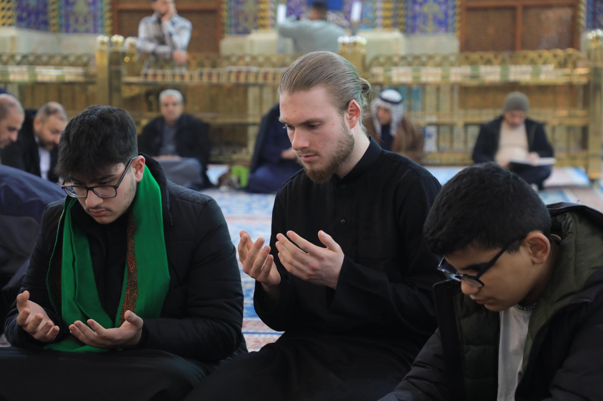A youth delegation from Germany at Al-Abbas's holy shrine