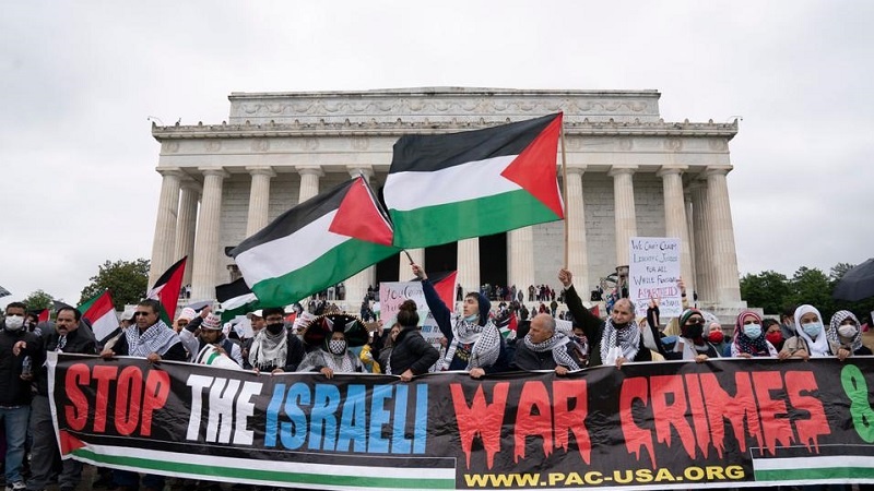 Pendukung Palestina di AS Gelar Demo