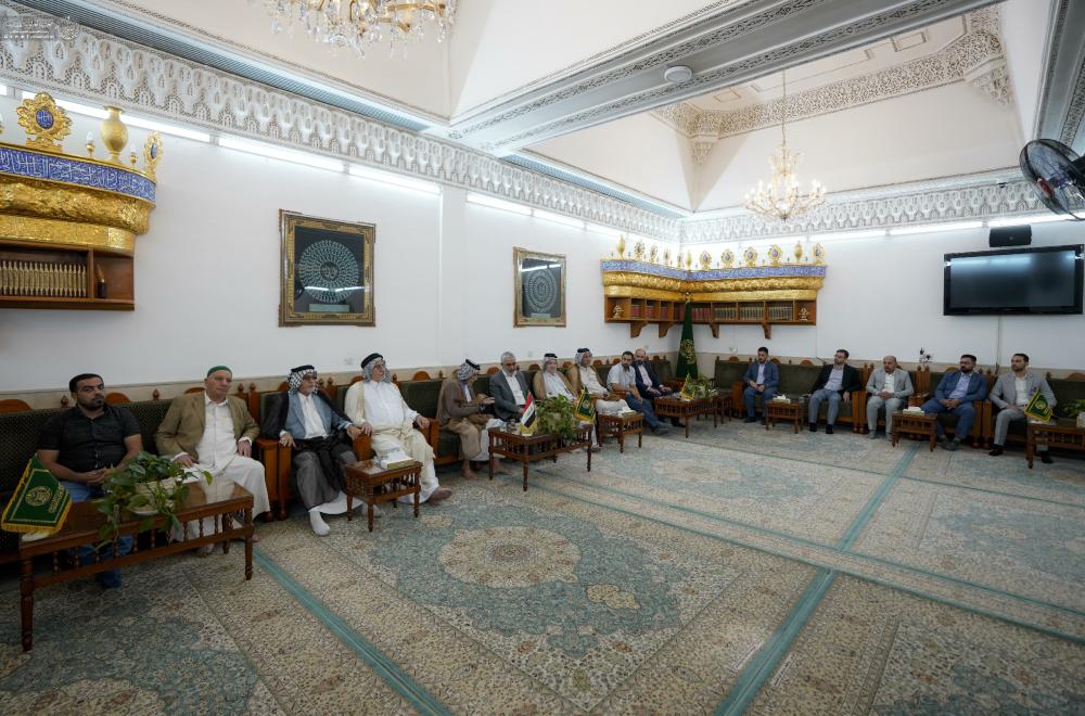 العتبة العلوية المقدسة تناقش إحياء مراسم عاشوراء مع مسؤولي المواكب الحسينية في النجف الأشرف+(صور)