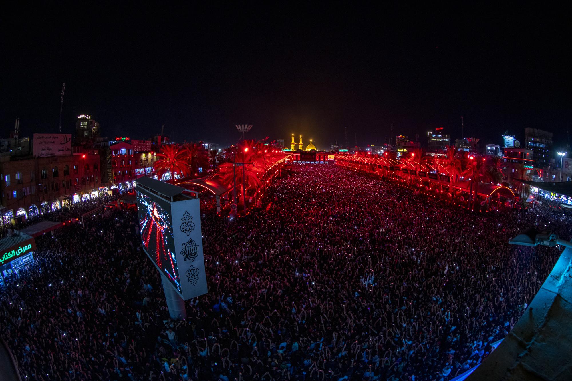 Al-Abbas Holy Shrine receives thousands of visitors amid an atmosphere of sadness