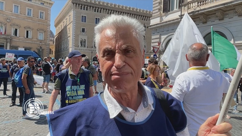  Акция протеста бездомных в Италии