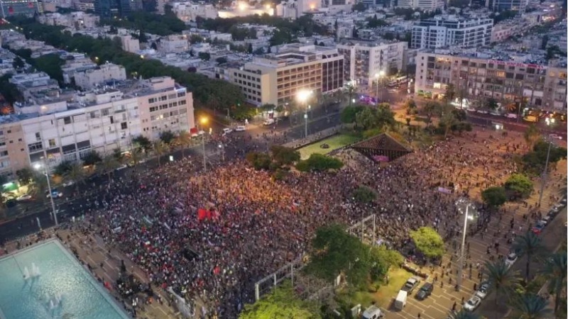 Aksi Demo Anti-Netanyahu mulai dari Tel Aviv hingga Quds Pendudukan