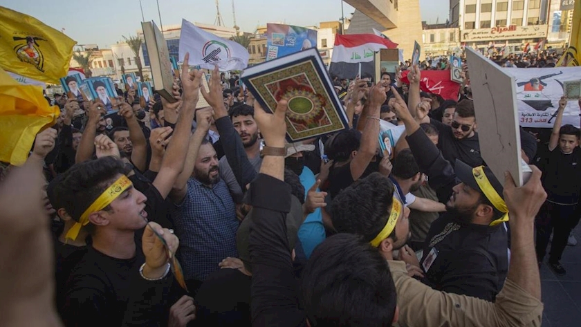  Iraqis' protest against Quran desecration continue 