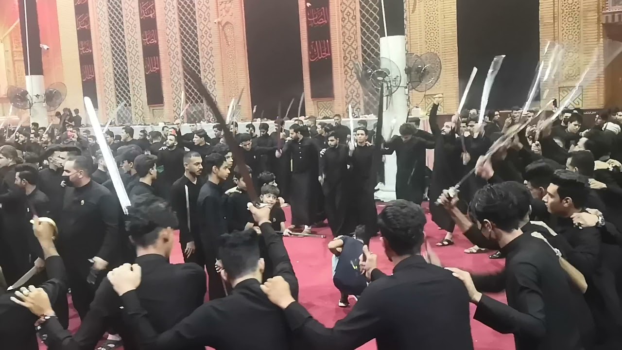 فيديو| "عزاء المشق" المشهور في النجف الأشرف في صحن أمير المؤمنين عليه السلام