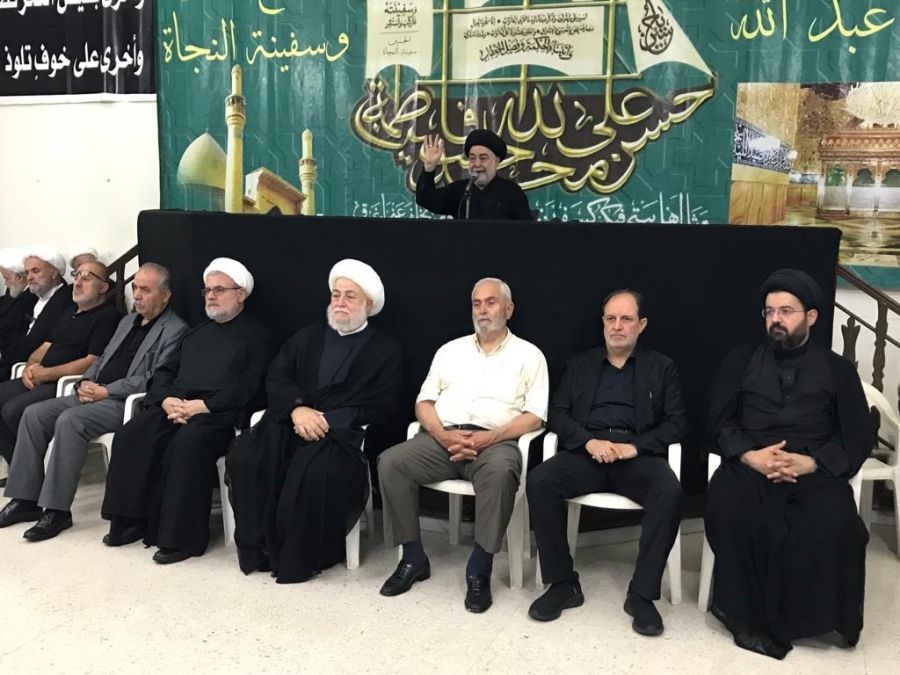 إقامة مجلس ومائدة العباس في النادي الحسيني في صيدا اللبنانية