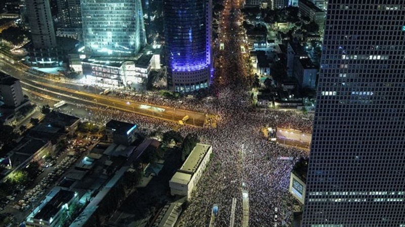 Акция протеста против Нетаньяху в оккупированной Палестине достигла тридцатой недели