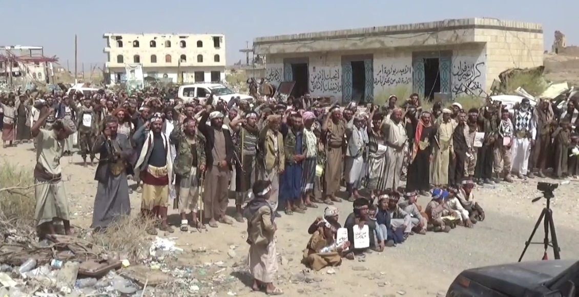 مسيرة حاشدة في صرواح بمأرب اليمنية إحياءً لذكرى عاشوراء الحسيني