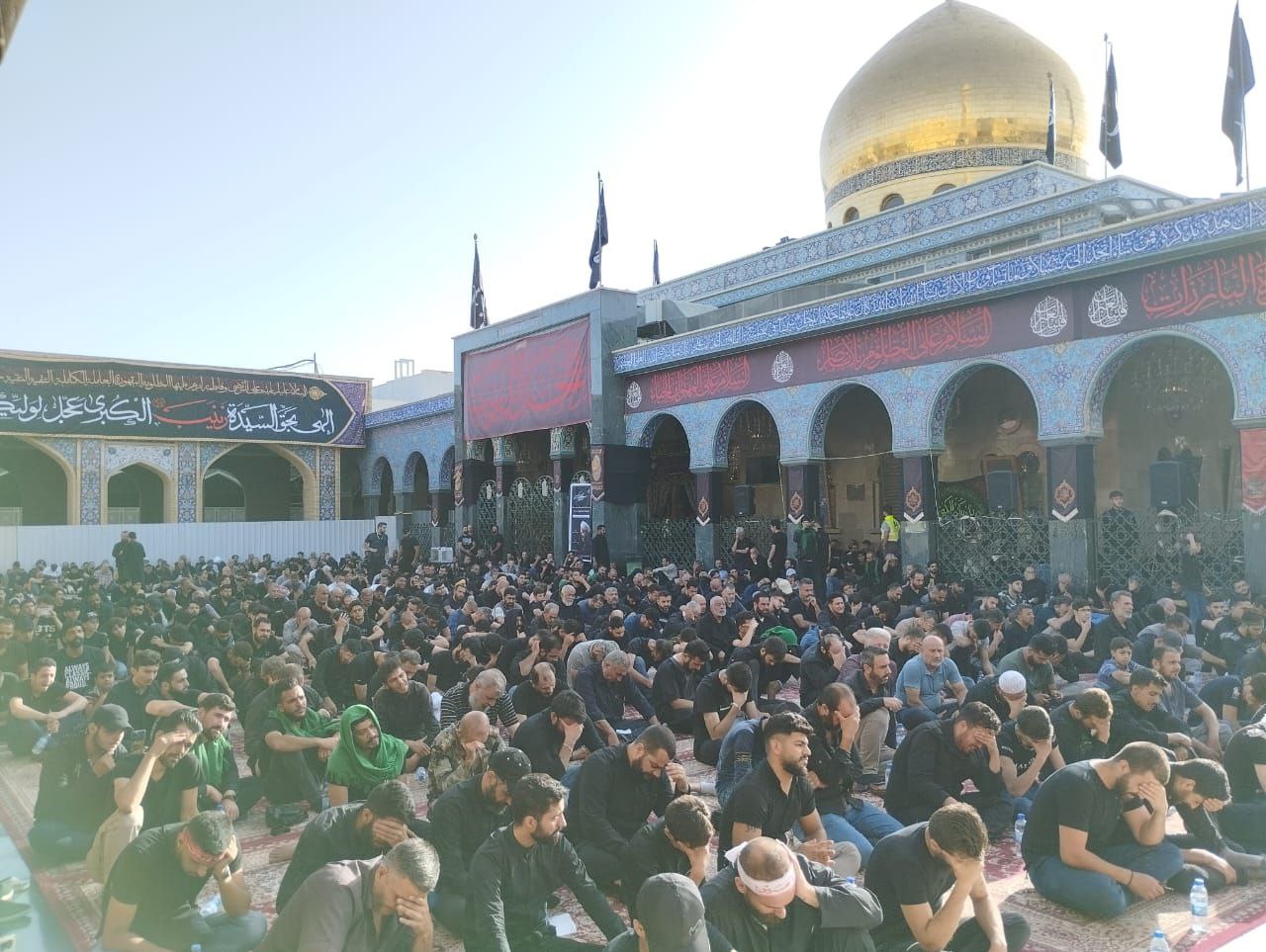 Despite terrorist threats, Shia mourners congregate at Sayyida Zainab Shrine on Ashura