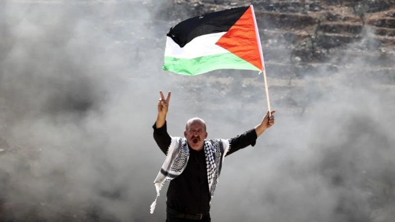 Palestina Unjuk Rasa Anti-Zionis di Dekat perbatasan Lebanon