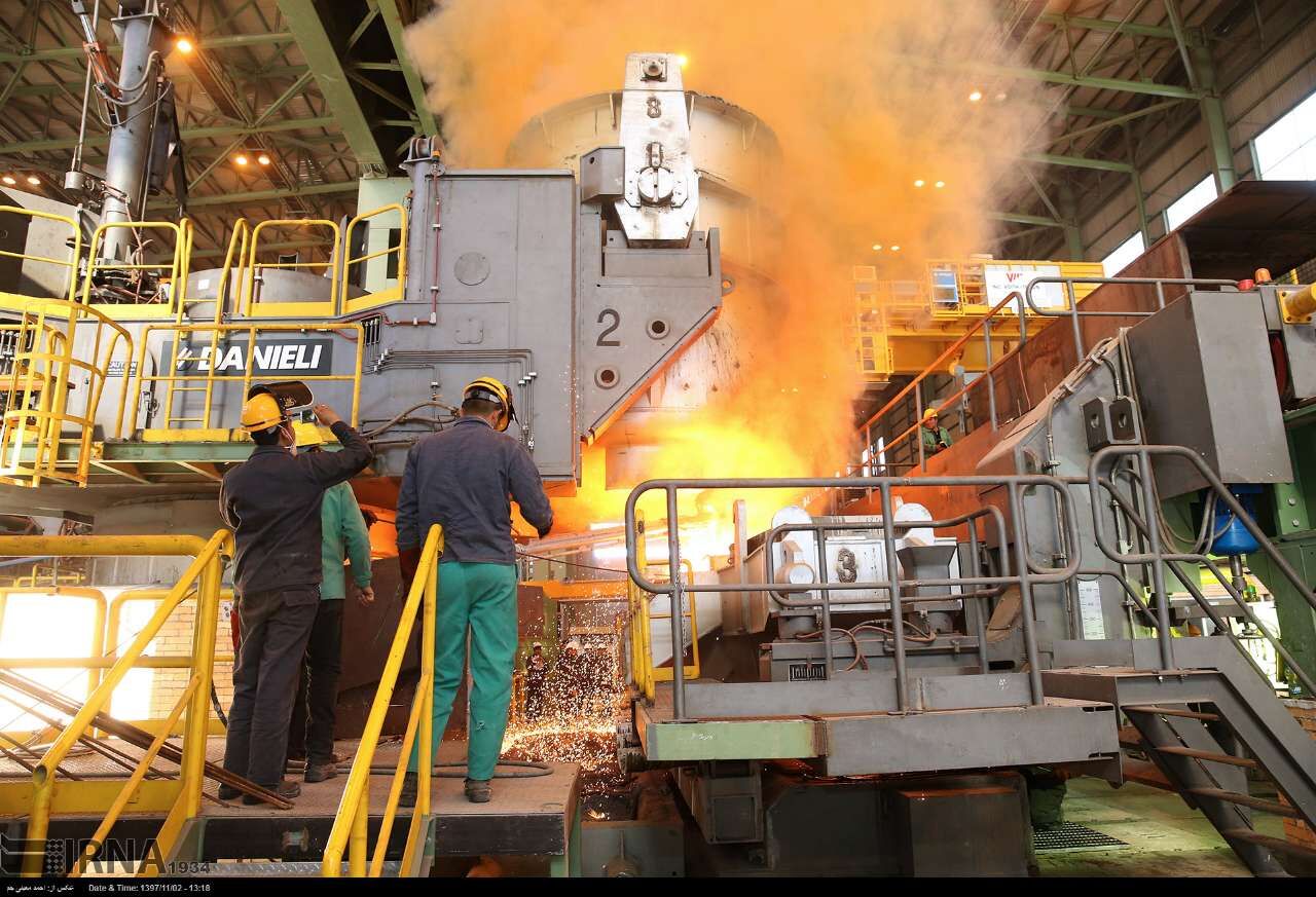 Irã, décimo maior produtor de aço e segundo de ferro esponja