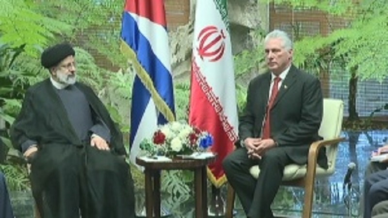 Il benvenuto ufficiale del Presidente di Cuba a Raisi