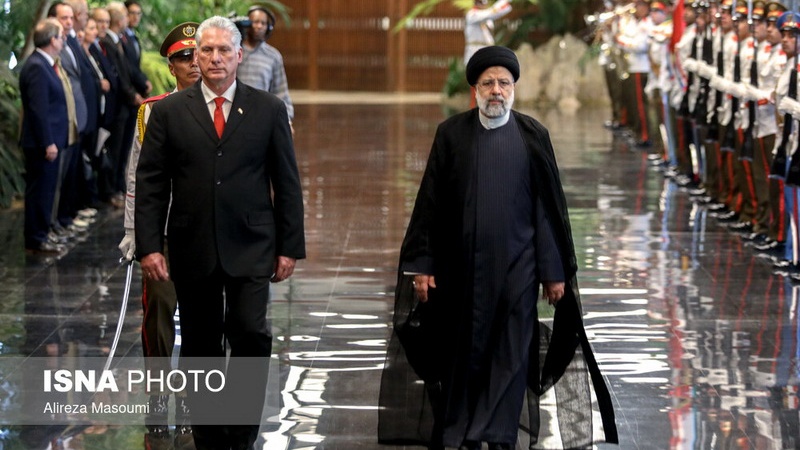 Официальное приветствие президента Республики Куба президенту Исламской Республики Иран