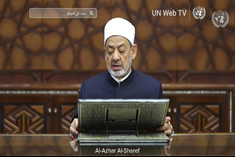 Al-Azhar Grand Imam to UNSC: Islam not religion of sword and wars, but peace 