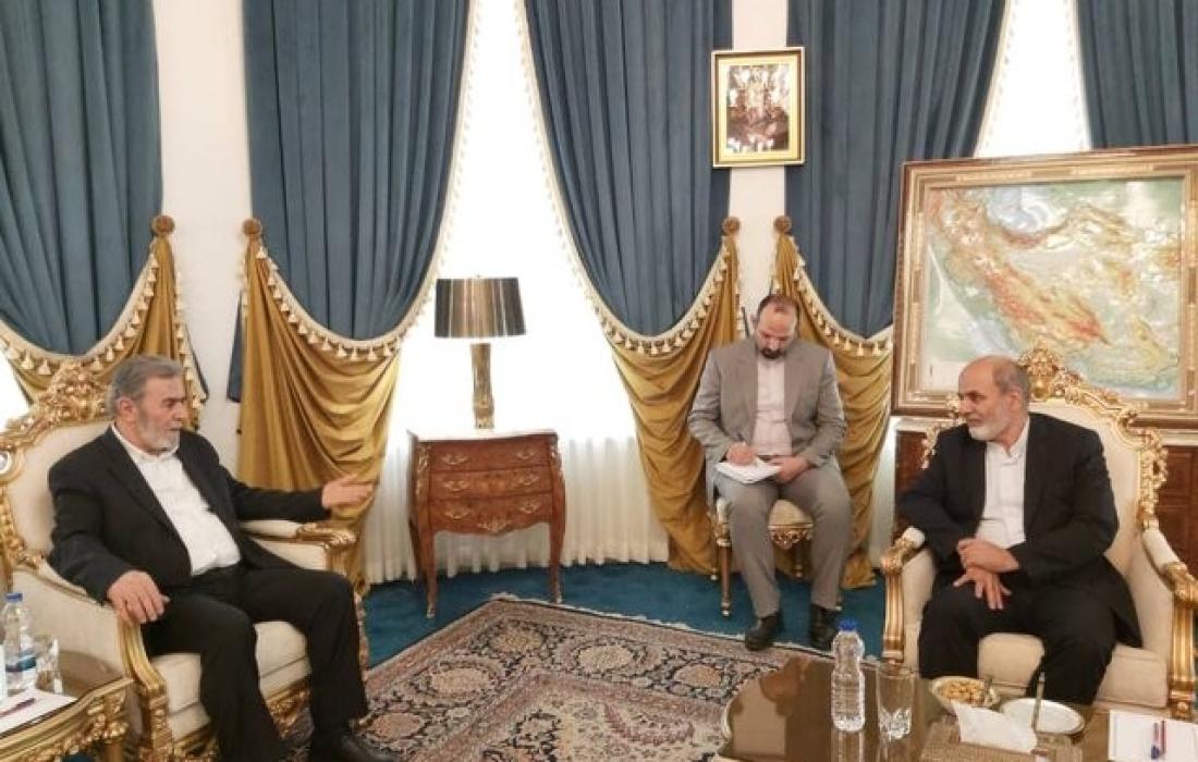 النخالة يشكر إيران لدعمها الشعب الفلسطيني المستمر 