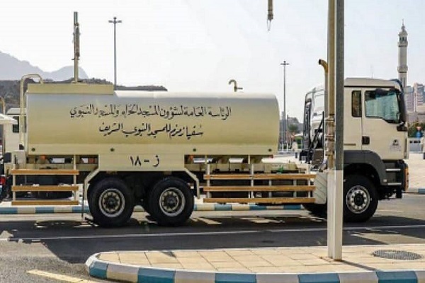 400 tons of Zamzam Water transported from Mecca to Medina daily during Hajj season