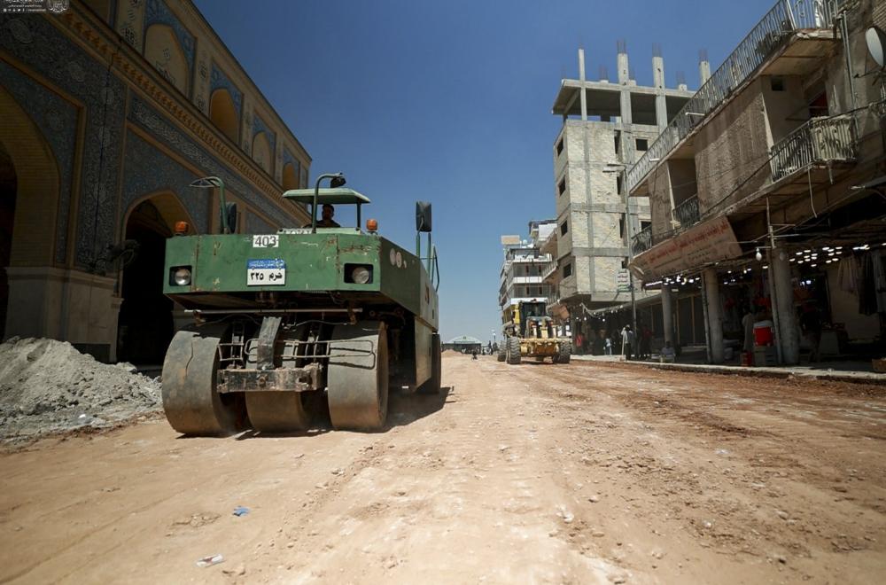 العتبة العلوية تُأهّل شارعا رئيسيا لخدمة زوار الإمام علي(ع) في مناسبة الغدير+(صور)