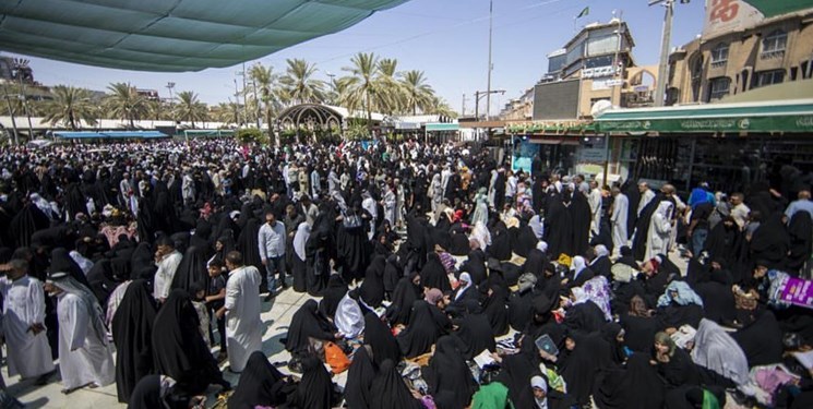  بالصور والفيديو| أجواء بين الحرمين الشريفين في كربلاء المقدسة في يوم عرفة