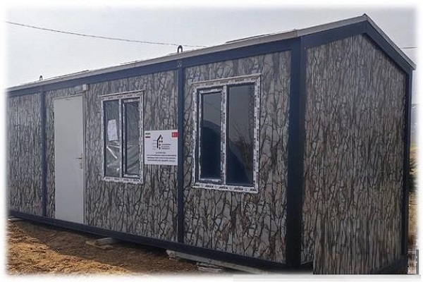 ويديو/ اهدای ۱۲ کانکس از سوی جامعة المصطفی به زلزله‌زدگان ترکیه 